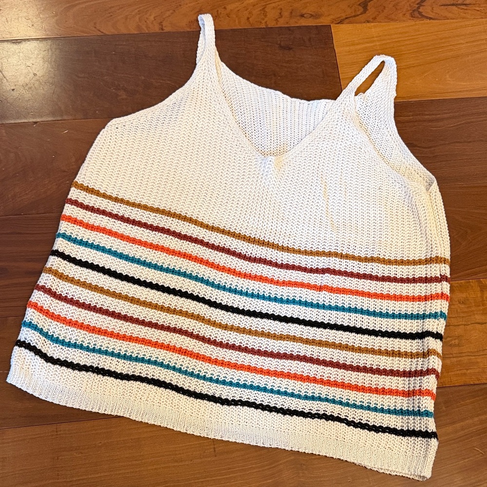 Striped Knit Tank Top